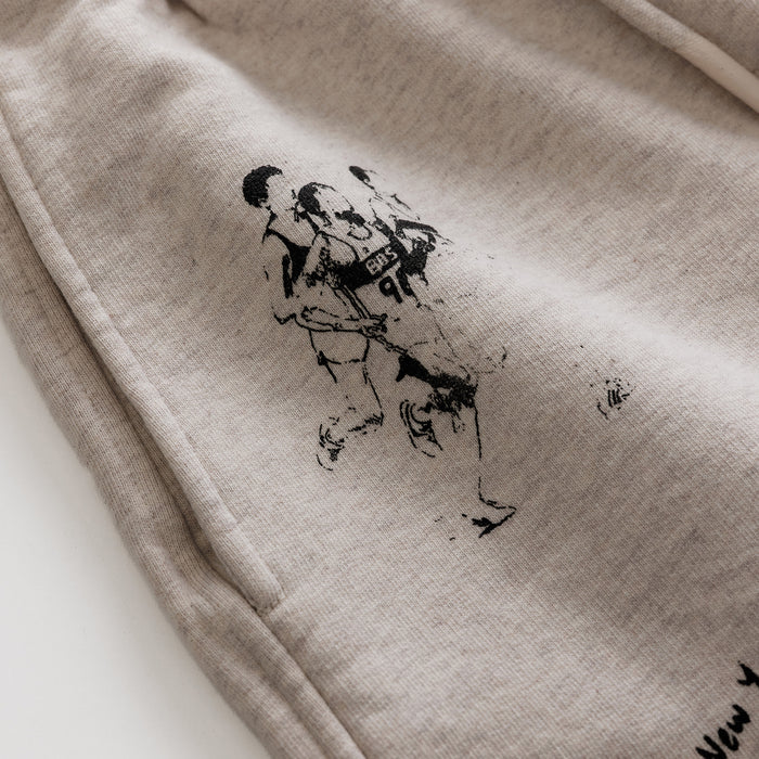 NY Sketch Oat Marl Short