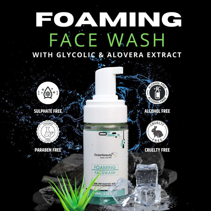 Foaming Facewash | Vitamin C Serum | Moisturizing Lotion | Serenity Sunscreen Lotion (SPF 50) - Cosmosentials