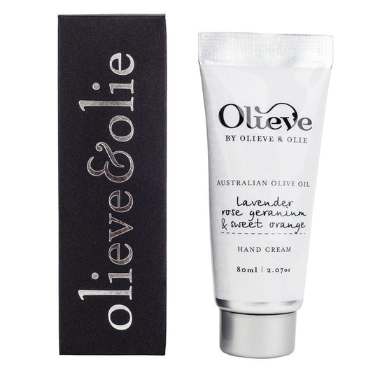 Olieve Hand Cream Lavender, Rose Geranium and Sweet Orange 80ml