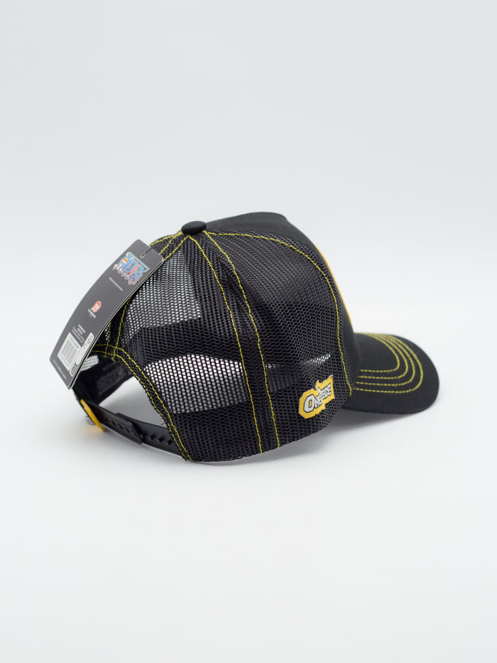 One Piece Straw Crew  Trucker Black - La Tienda de las Gorras