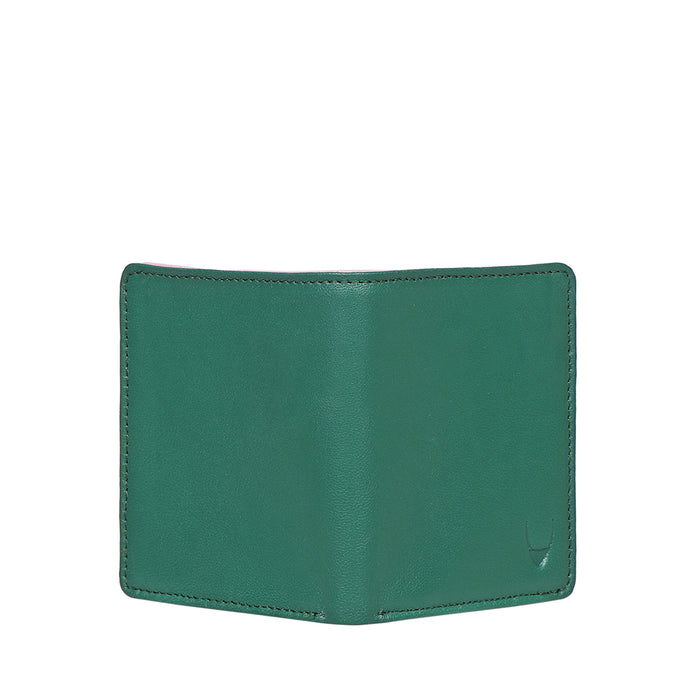 Oona W4 Green Leather Bi-Fold Wallet