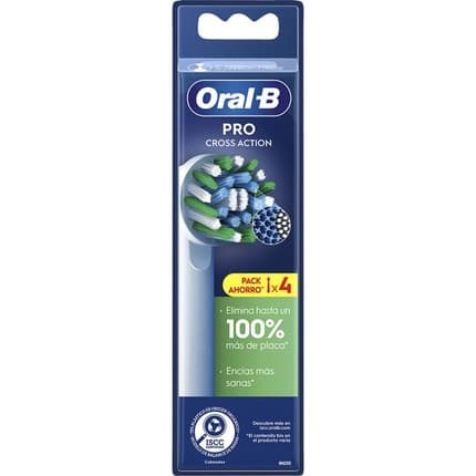 Oral-B Pro Crossaction White - 4 Pack Toothbrushes