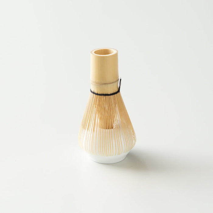 Origami Tea - Modern Whisk Stand, Porcelain White 茶筅立て白磁
