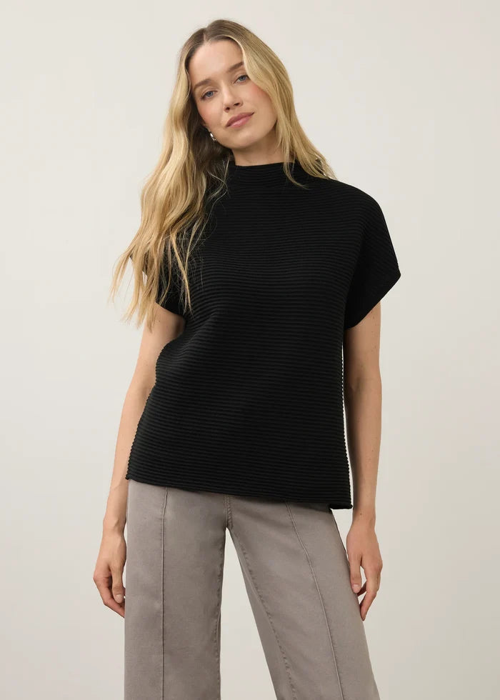 Ottoman Sweater Cap Sleeve Sweater