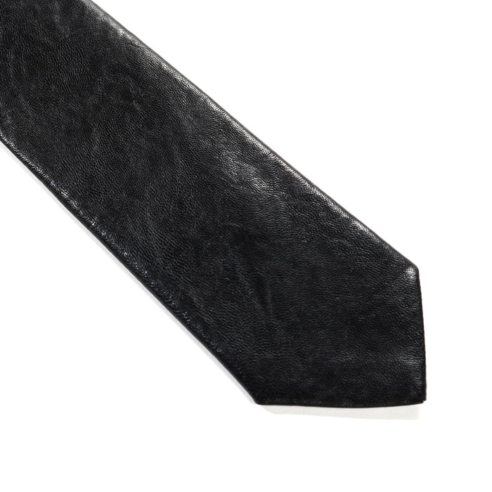 OUR LEGACY TIE BLACK REAL FAKE LEATHER