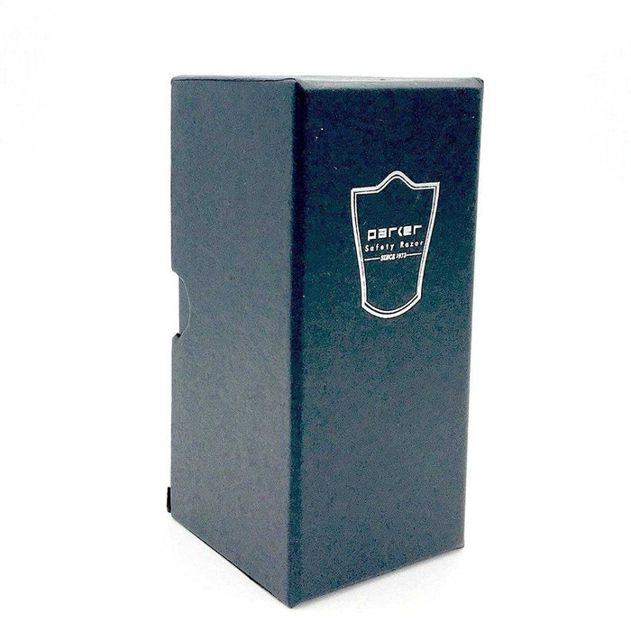 Parker - White Mug Silver Tip Badger Brush with Stand - New England Shaving Company