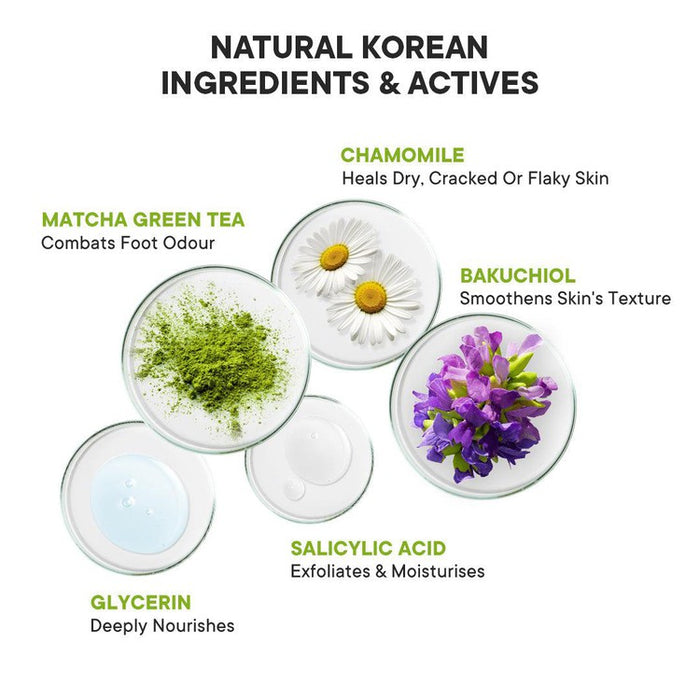Pedicure Foot Mask with Matcha Green Tea