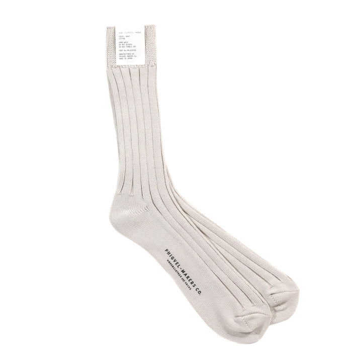 PHIGVEL MAKERS GENTS SOCKS ECRU