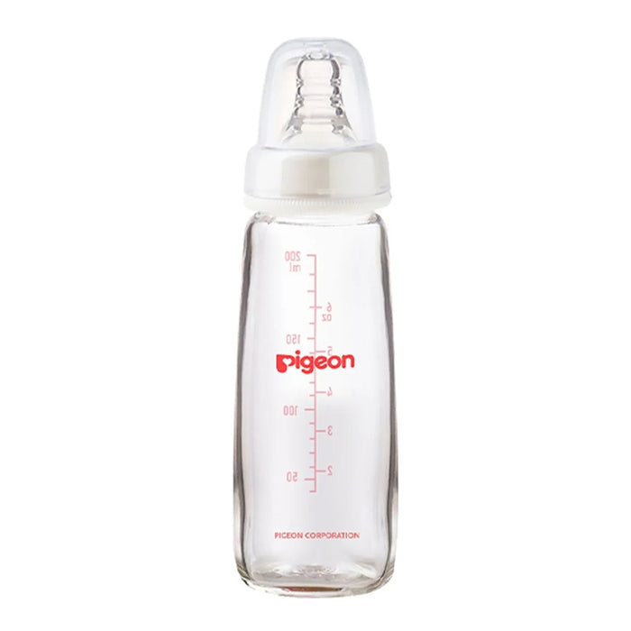 Pigeon Glass Feeding Bottle K-6 200ml - (00281), Standard Bottles