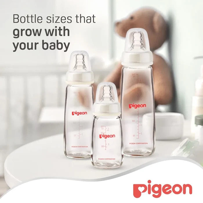 Pigeon Glass Feeding Bottle K-6 200ml - (00281), Standard Bottles