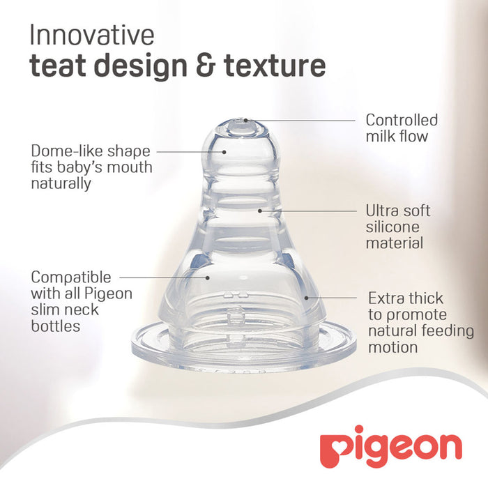Pigeon Slim Neck Flexible PP Feeding Bottle - 150ml, Standard Bottles