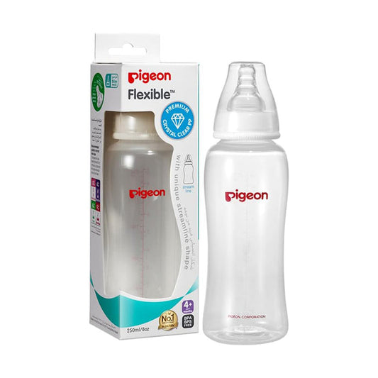 Pigeon Streamline Slim Neck PP Feeding Bottle - 250ml, Standard Bottles
