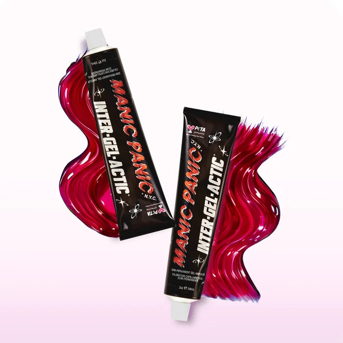 Manic Panic Inter-GEL-actic Pink Warrior hair dye with bright pink gel texture