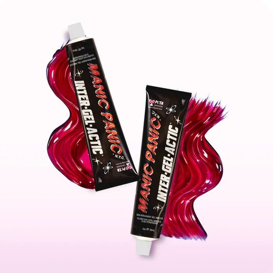 Manic Panic Inter-GEL-actic Pink Warrior hair dye with bright pink gel texture