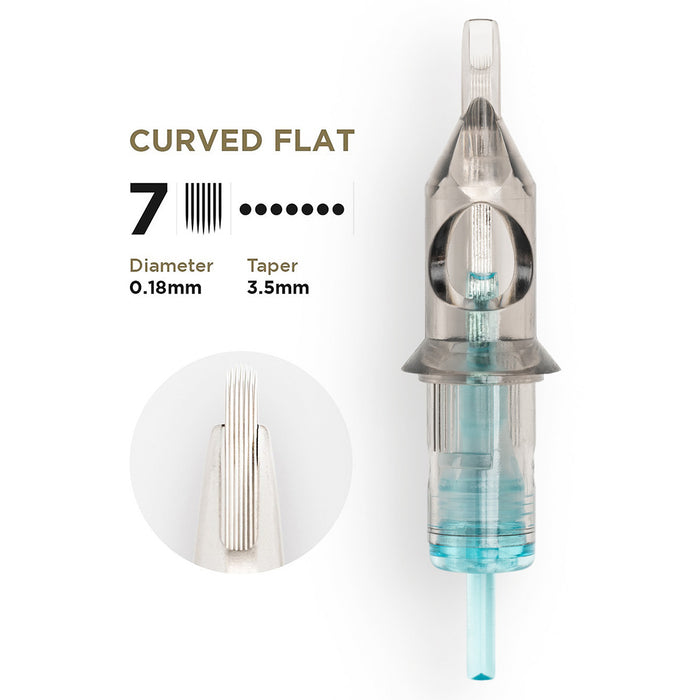 7F / 0,18 / 3,5mm taper - curved flat