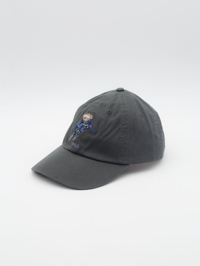 Polo Bear Ski Dad Hat Grey