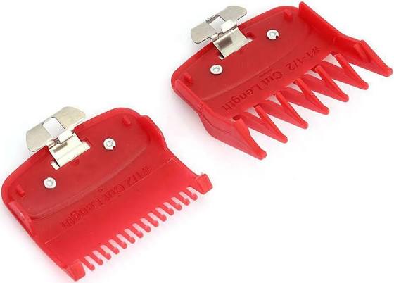 Premium Clipper Guide Set (0.5, 1.5) - Red