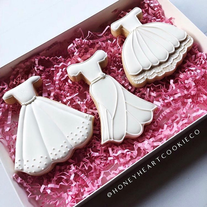 Princess Dress Set of 3 Gown Dress Bride Cookie Cutters