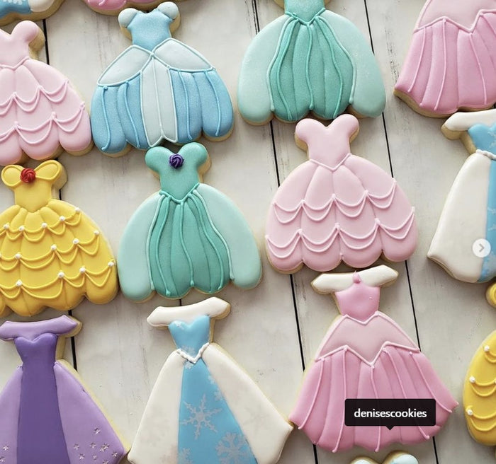 Princess Dress Set of 3 Gown Dress Bride Cookie Cutters