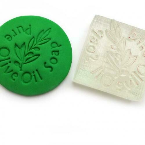 Pure Olive Oil acrylic Soap Stamp - ختم صابون أكريليك زيت الزيتون النقي