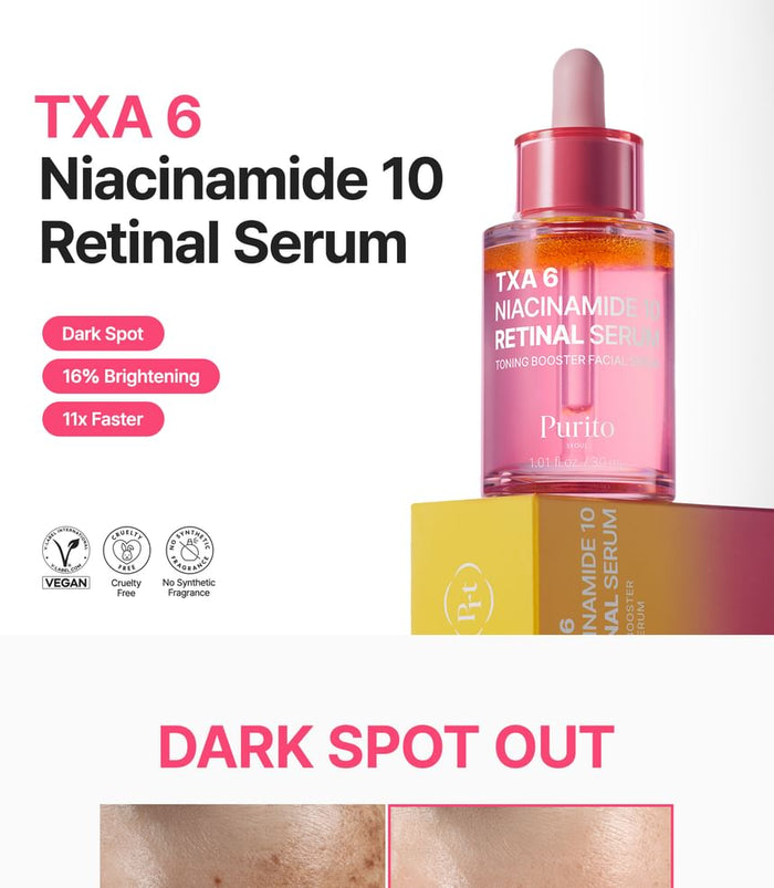Purito Seoul TXA 6 Niacinamide Retinal Serum 30ml