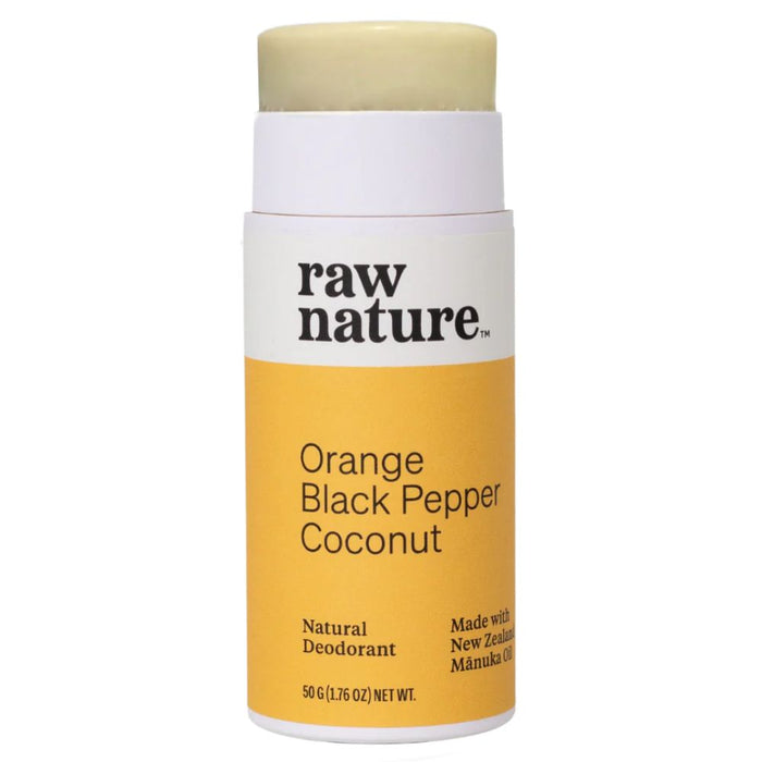 Raw Nature Deodorant Stick 50g - Orange, Black Pepper & Coconut