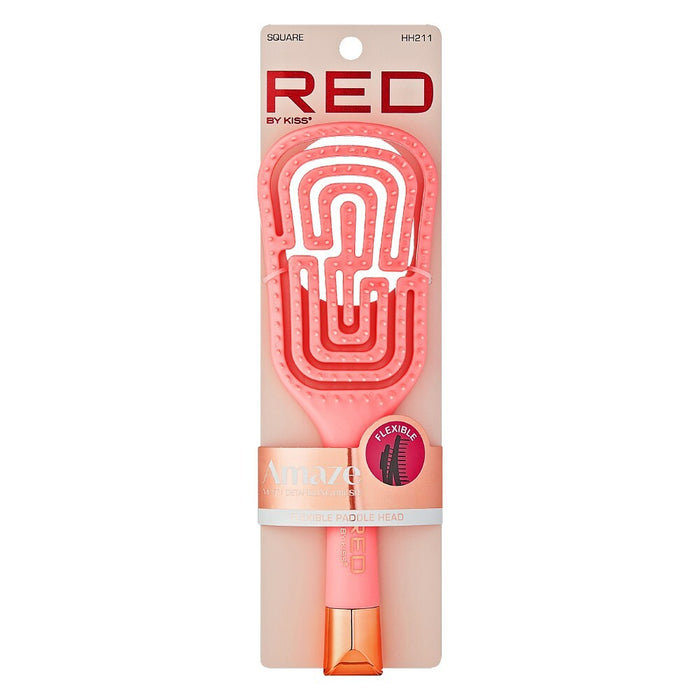 Red by Kiss Amaze Vent Flexible Detangling Brush Square HH211