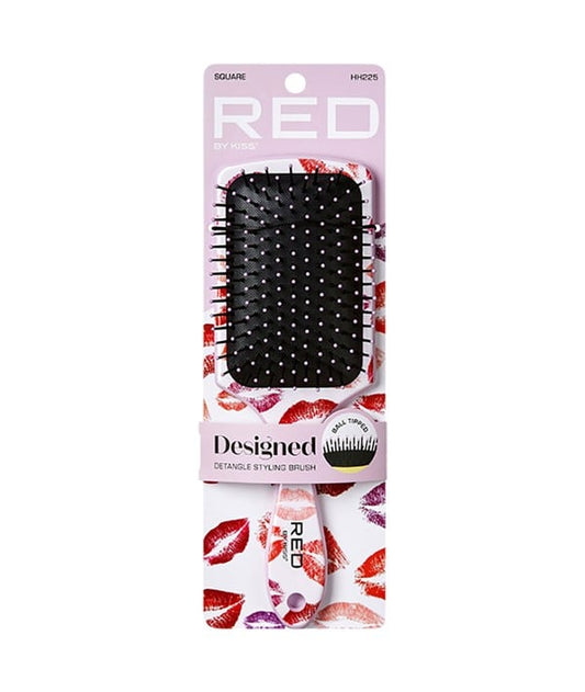 Red by Kiss Designed Detangle Brush Square HH225