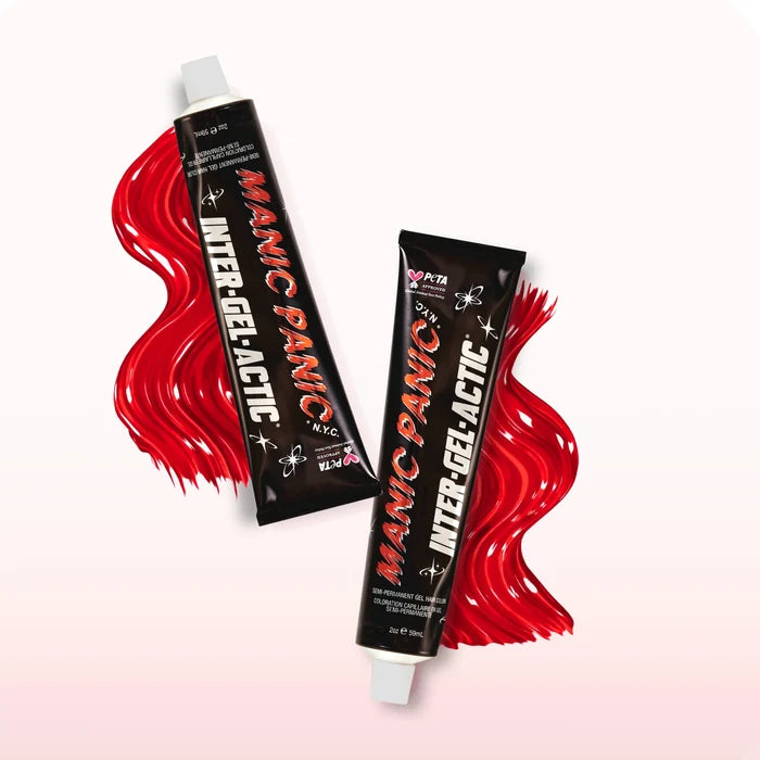 Manic Panic Inter-GEL-actic Red Velvet  hair dye with red semi-translucent gel texture