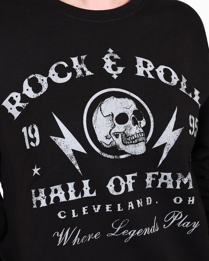 ROCK HALL SKULL BOLT CREWNECK