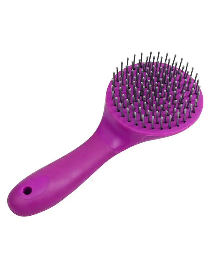 Deep Purple coloured Roma Brights Mane And Tail Brush on white background #colour_deep-purple