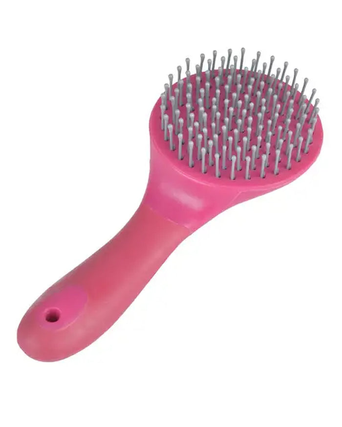 Hot Pink coloured Roma Brights Mane And Tail Brush on white background #colour_hot-pink