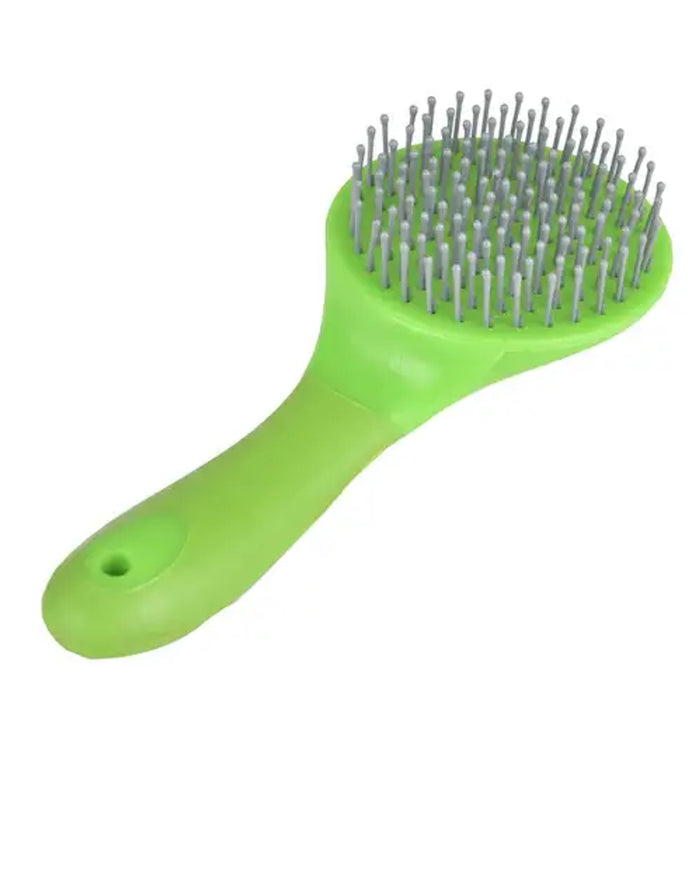 Lime coloured Roma Brights Mane And Tail Brush on white background #colour_lime