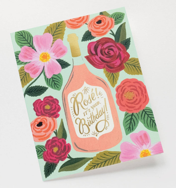 Rosé It's Your Birthday Card