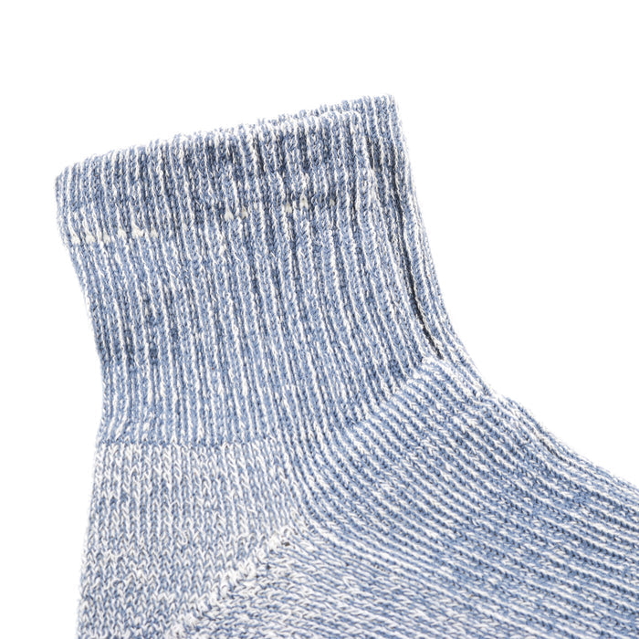 ROTOTO HEMP / ORGANIC COTTON PILE ANKLE SOCKS BLUE