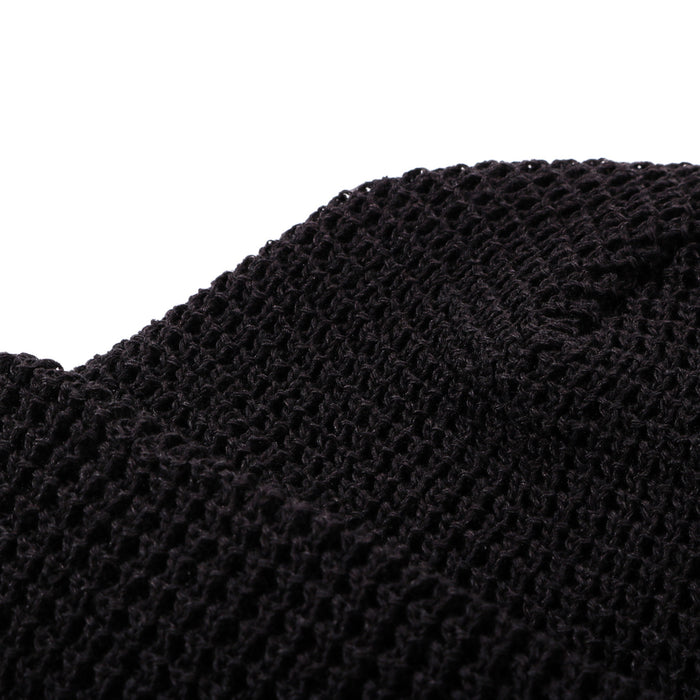 ROTOTO WAFFLE WATCH CAP BLACK