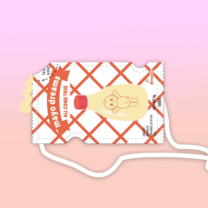 sauce packet crossbody - mayo