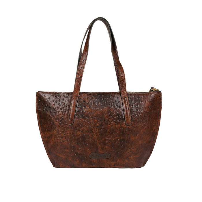 Scala 04 Brown Leather Tote Bag