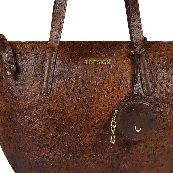 Scala 04 Brown Leather Tote Bag