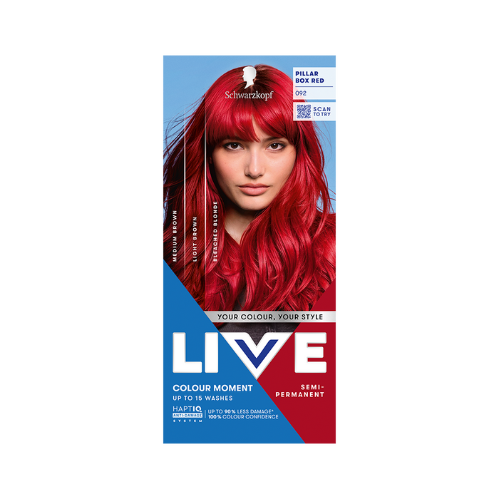 Schwarzkopf Live Colour Moment Semi Permanent - 092 Pillarbox Red