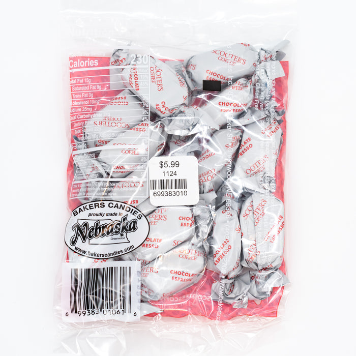Scooters Chocolate Espresso Meltaways | 4 oz | Baker's Candies