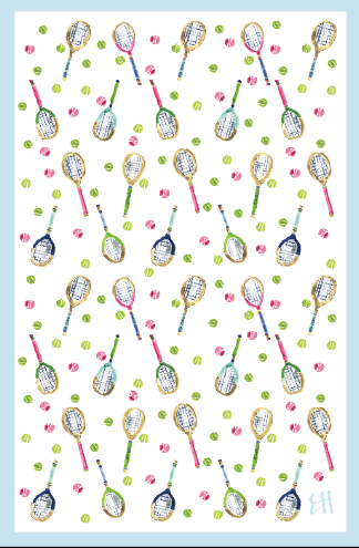 Serve It Up Tennis Double-Sided Tea Towel