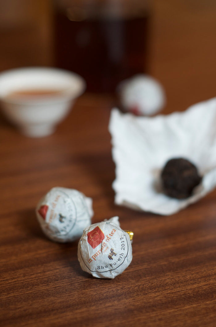 Shu Truffle Pu-erh Tea wrapped
