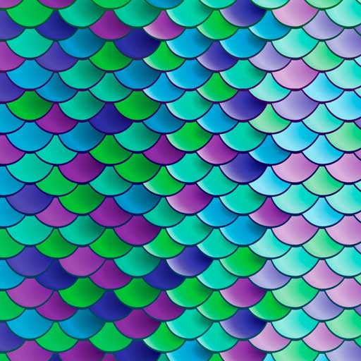 Mermaid Scales Teal