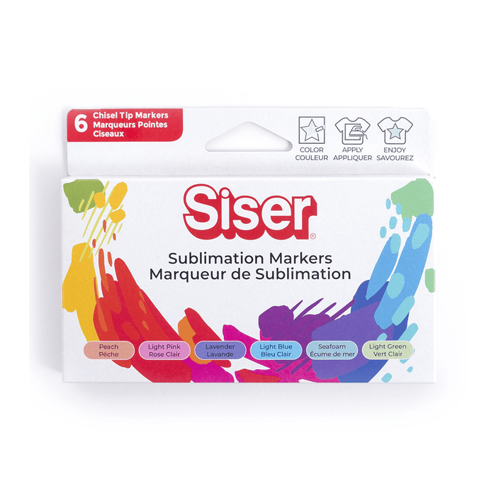 Siser Sublimation Markers Pastel Pack (6ct) - HeatPressNation