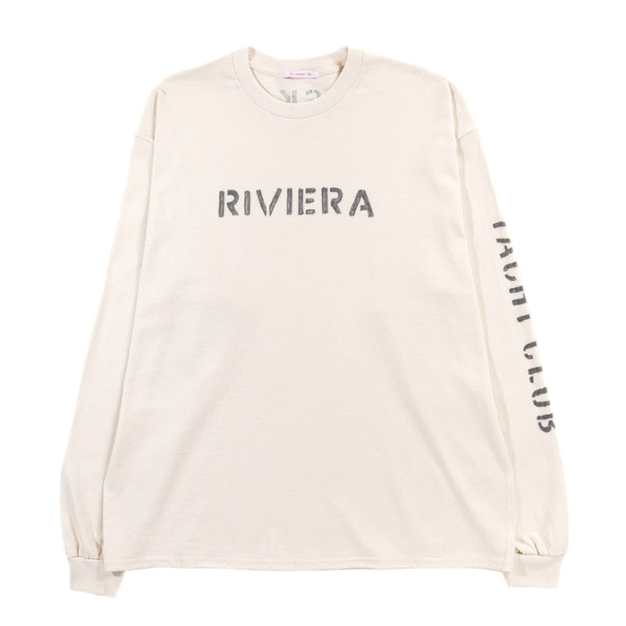 S.K. MANOR HILL LS RIVIERA T-SHIRT NATURAL COTTON