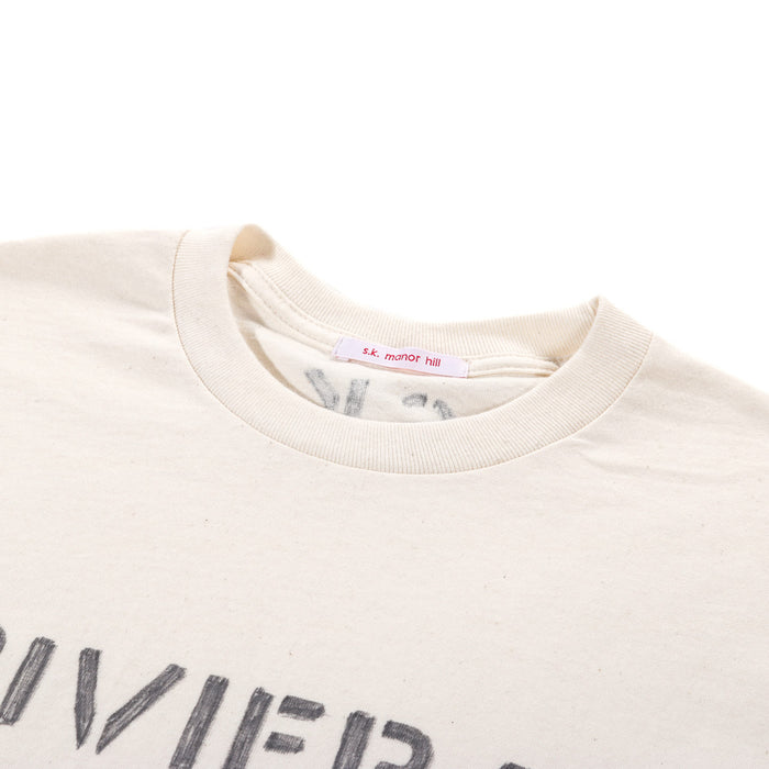 S.K. MANOR HILL LS RIVIERA T-SHIRT NATURAL COTTON