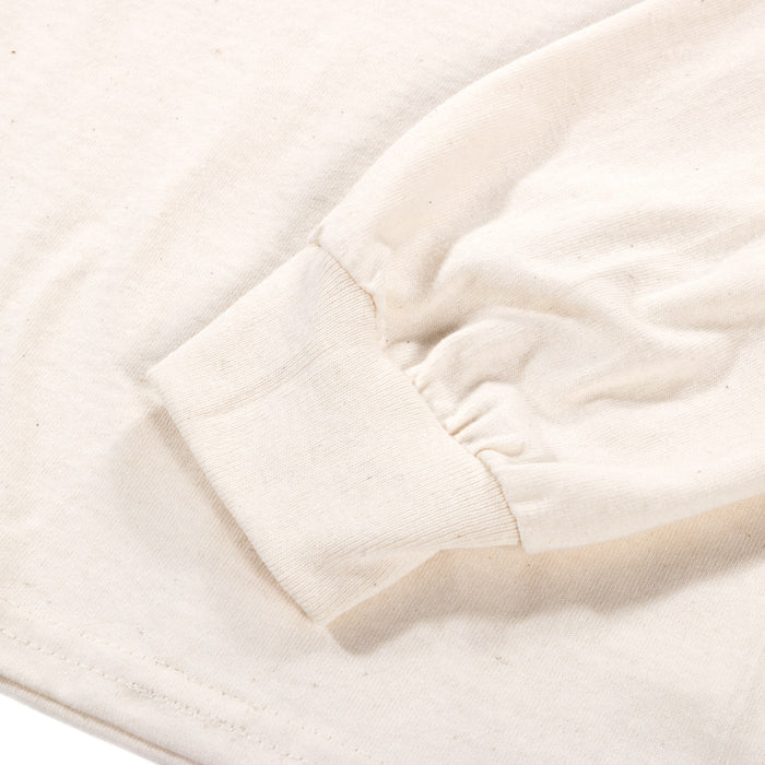 S.K. MANOR HILL LS RIVIERA T-SHIRT NATURAL COTTON