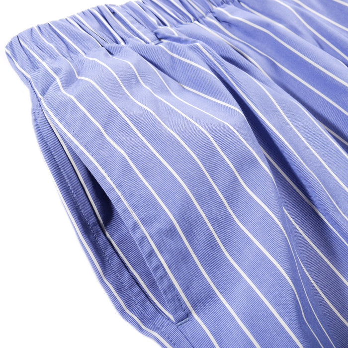 S.K. MANOR HILL SOLAR SHORT BLUE / WHITE STRIPES COTTON