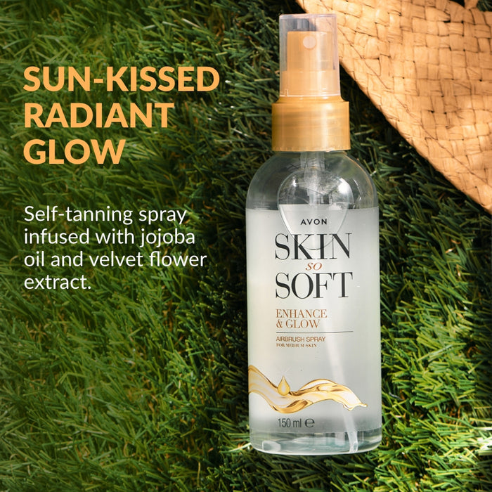 Skin So Soft Enhance & Glow Airbrush Tanning Spray - 150ml